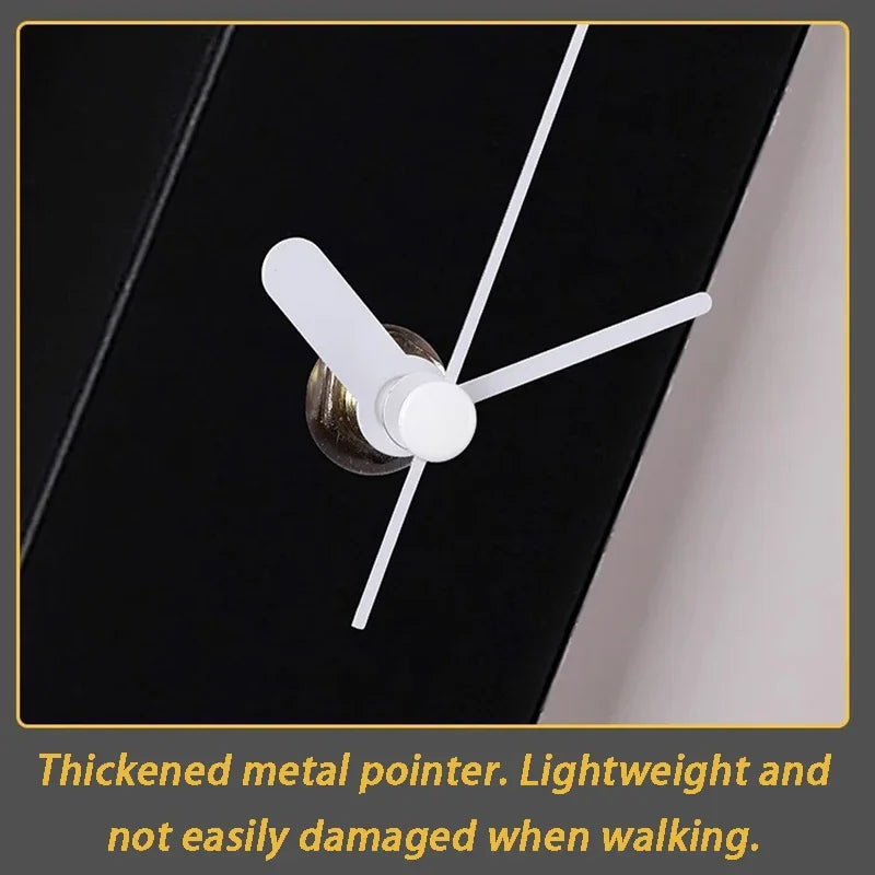 Modern Silent Wall Clock Set – Minimalist Pendulum Decor Wall Clock Set Babs