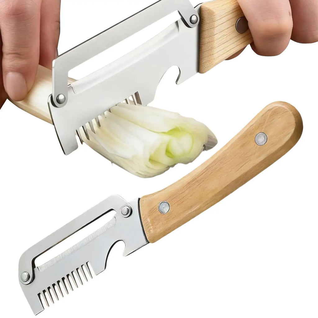 Stainless Steel Vegetable Peeler Wooden Handle – Set of 2 Vegetable Peeler Set Babs