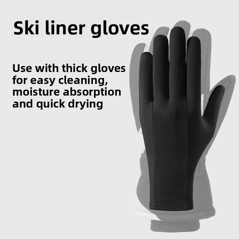 Touchscreen Fleece Glove Liners – Unisex Thermal Winter Gloves Fleece Glove Liners Babs
