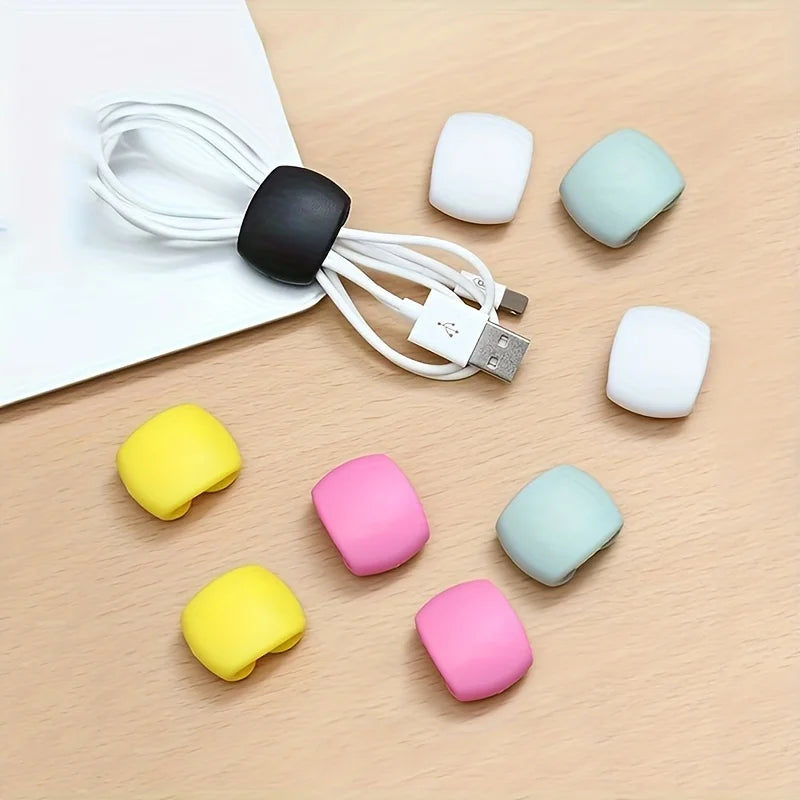 10-Pack Cable Organizers – Anti-Tangle Plastic Cord Holders Cable Organizer Babs