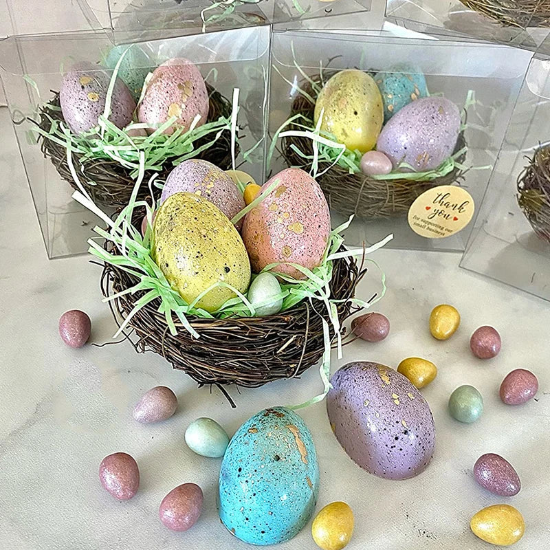 Natural Rattan Bird Nest Easter Decoration 8–20cm DIY Craft Easter Nest Decoration Babs