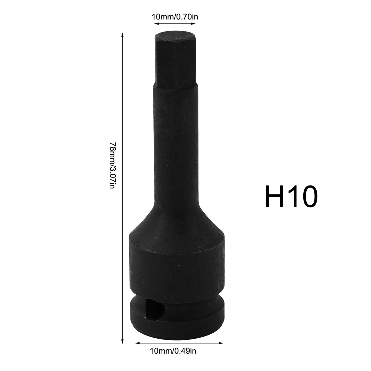 Electric Drill Socket Adapter 1/2" Hex Head – Chrome-Moly Steel Drill Socket Adapter Babs H10