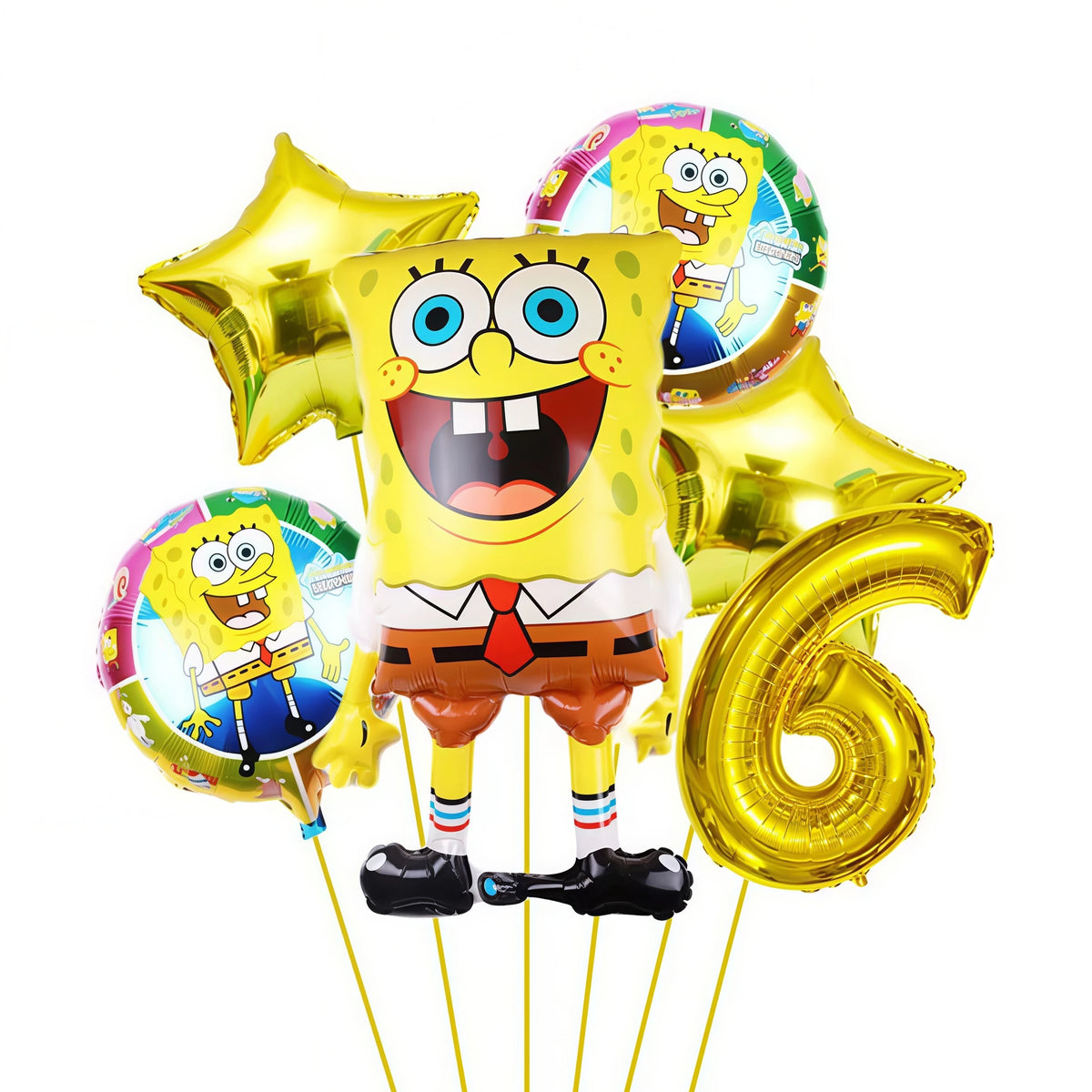 SpongeBob & Patrick Star Foil Balloons – Birthday Party Decor Party Balloons Babs Yellow 6