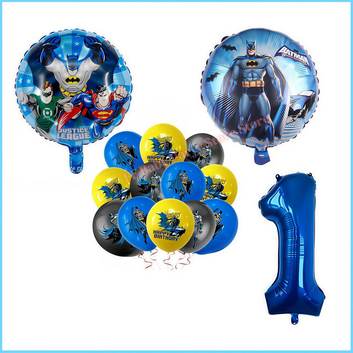 Bat Superhero Birthday Party Kit – Tableware, Balloons & Decor