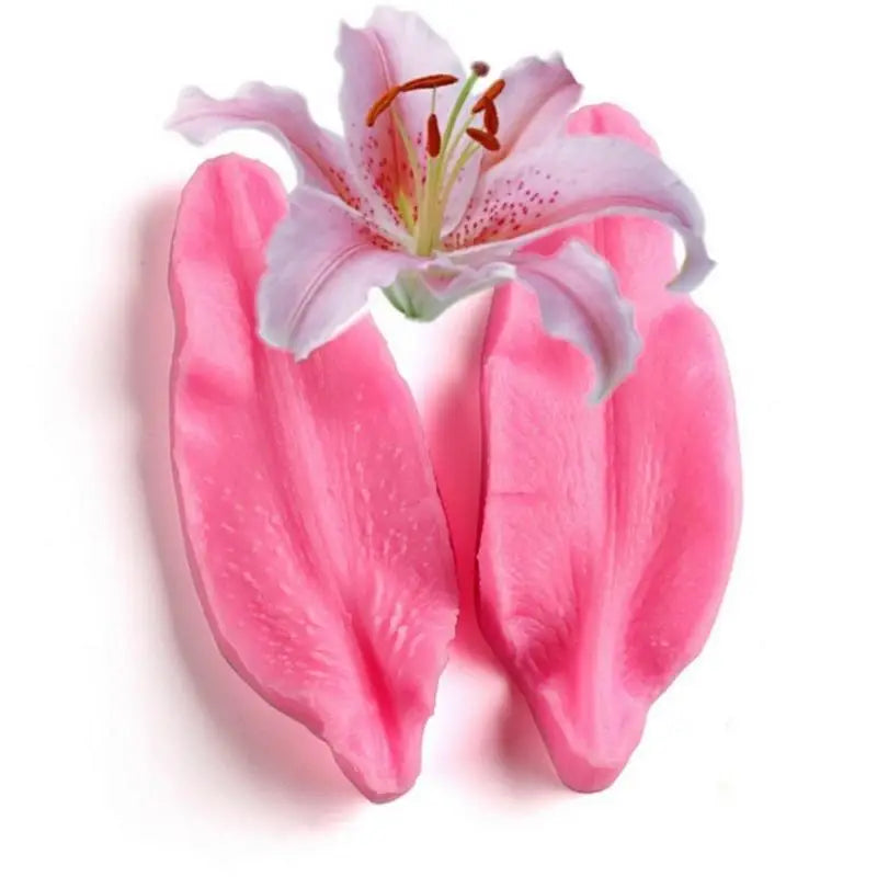 Lily Flower Leaf Silicone Mold – Cake & Chocolate Decor Silicone Baking Mold Babs