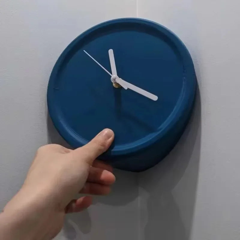 Silent Corner Wall Clock | Modern 3D Art Home Décor Wall Clock Babs