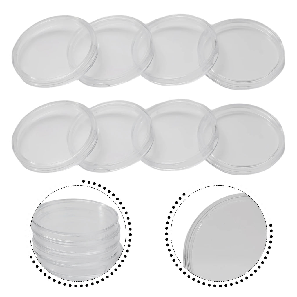100Pcs 39mm Rimless Coin Capsules – Fits 1 oz Silver Britannia Coin Storage Capsules Babs