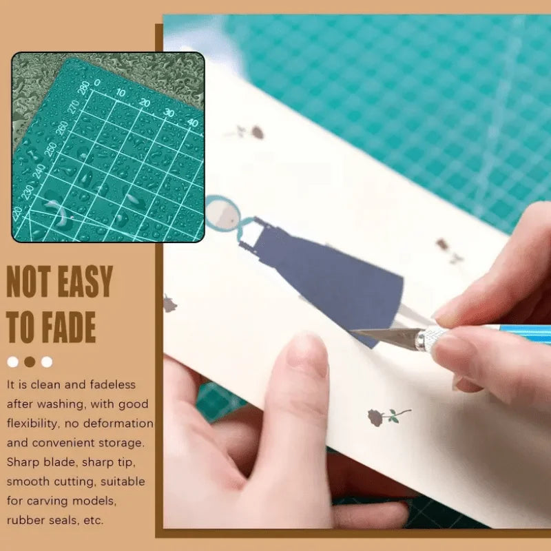 Babs A3 Self-Healing Cutting Mat 0.9mm – Sewing & Paper Art Cutting Mat Babs
