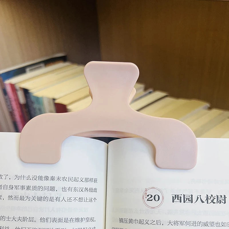 Frosted Transparent Book Page Holder Clip | Kawaii Desk Accessory Book Page Holder Clip Babs A5