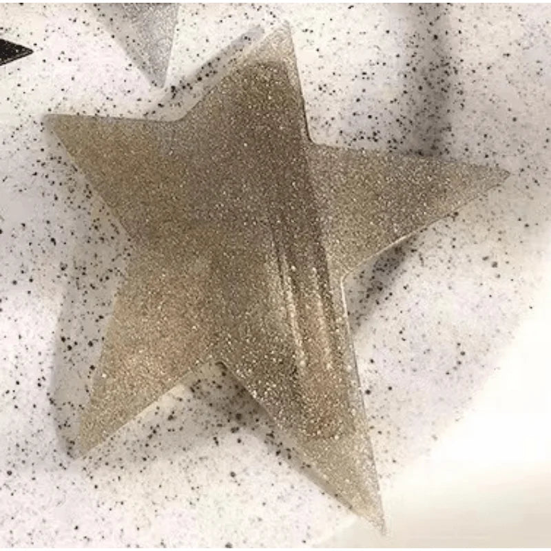 Shiny Star Spring Hair Clip – Y2K Irregular Ponytail Headwear Hair Clip Babs