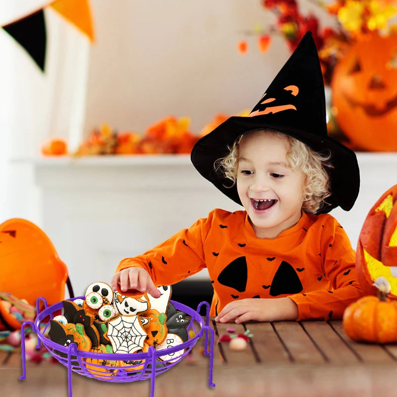 Halloween Spider Candy Basket – Party Treat Tray Decoration Halloween Party Decoration Babs