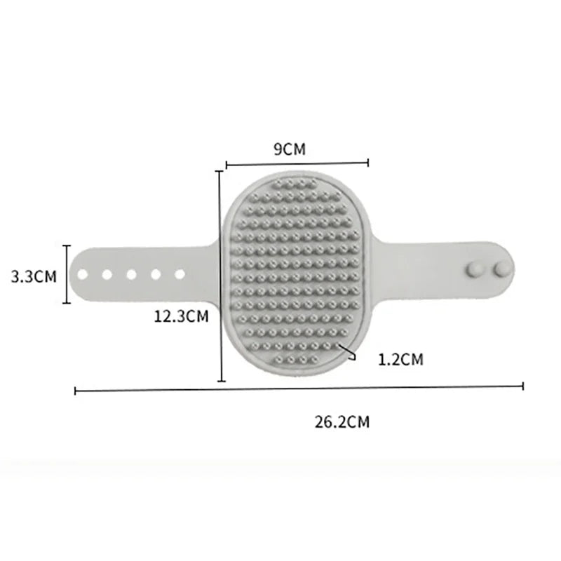 Pet Grooming Rubber Bath Brush – Shedding Comb for Dogs & Cats Pet Grooming Brush Babs