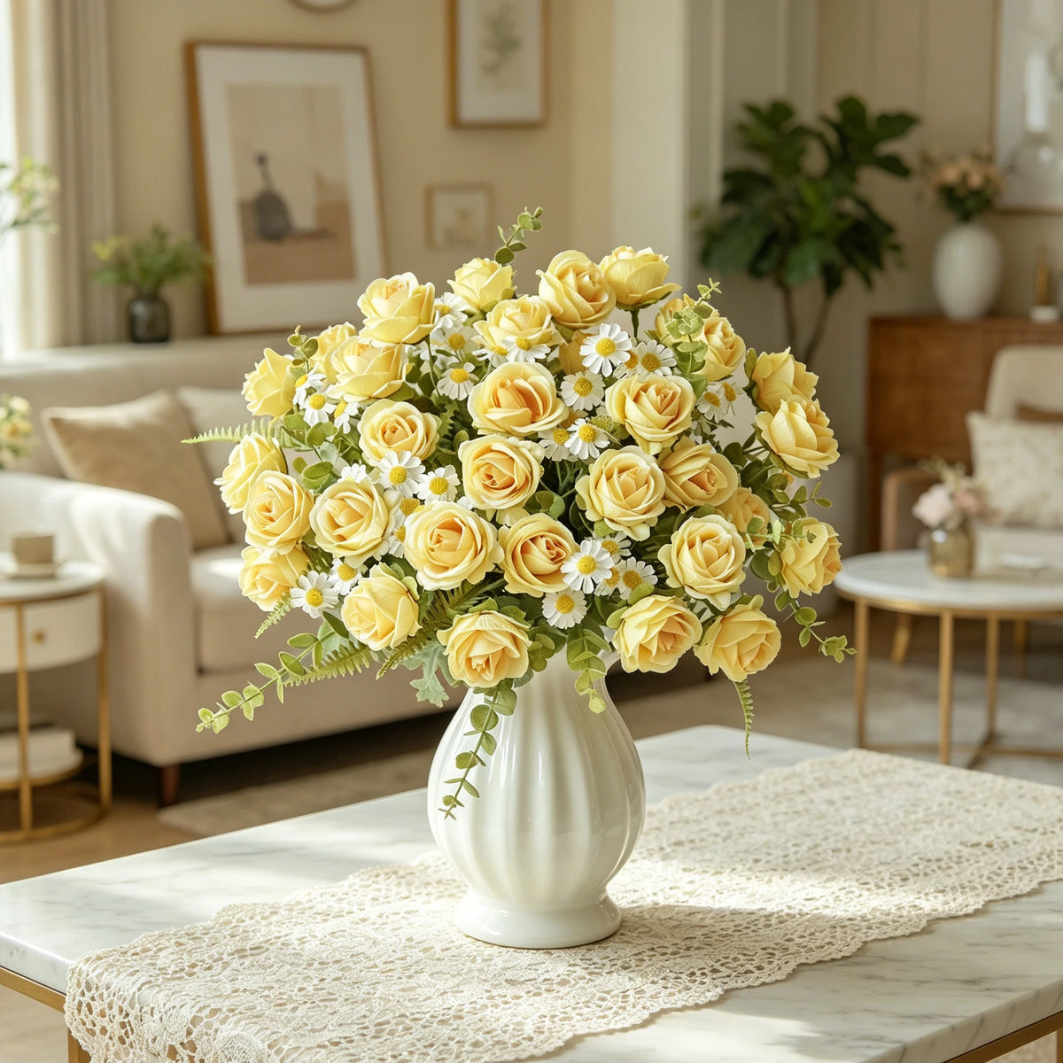Silk Rose Artificial Flowers – Wedding, Home & DIY Decor Artificial Silk Flowers Babs