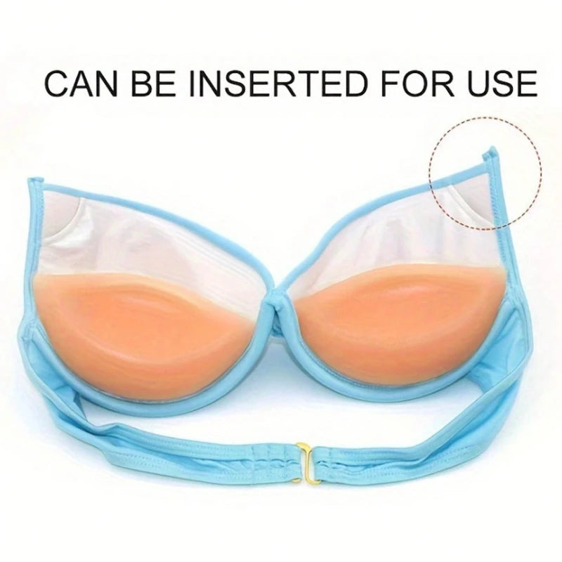 2PCS Soft Silicone Gel Breast Pads – Adhesive Non-Slip Booster Silicone Bra Inserts Babs