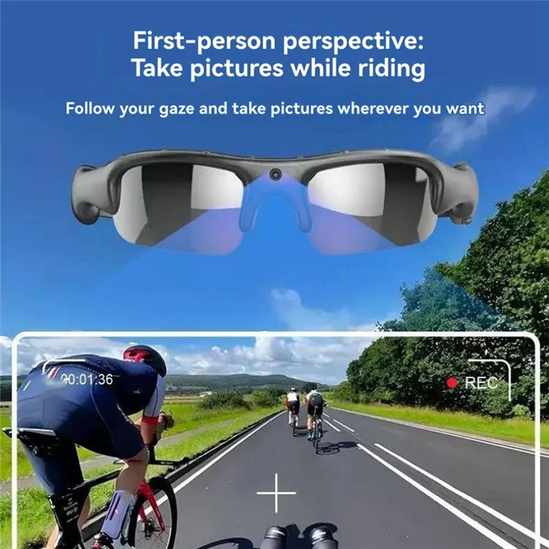 1080P HD Smart Camera Glasses – 170° Wide Angle Riding Camcorder Smart Camera Glasses Babs