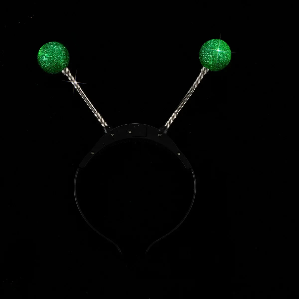 Light Up Alien Antenna Headband LED Glow Party Costume Set LED Costume Headband Babs green