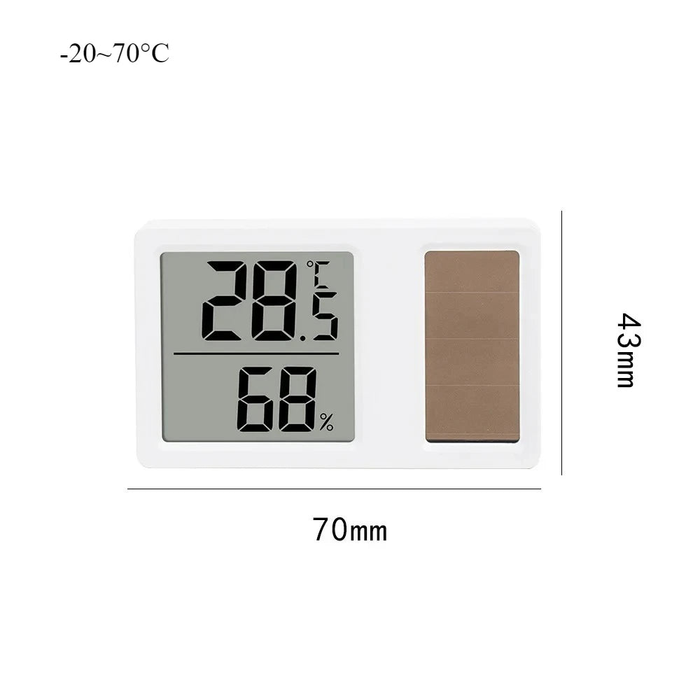 Solar Digital Hygrometer Thermometer 4-Pack | Indoor Monitor Digital Hygrometer Thermometer Babs 4PCS 1