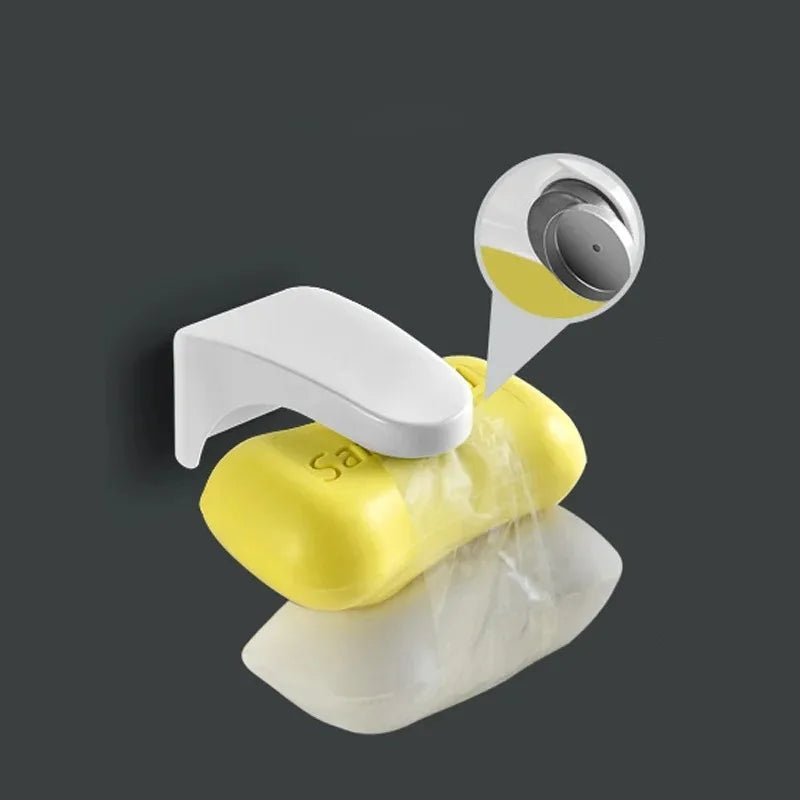 Magnetic Soap Holder – Punch-Free Draining Bathroom Soap Box Soap Dish Holder Babs