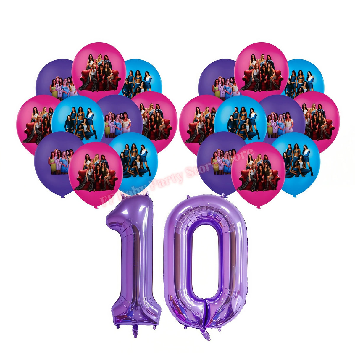 Katseye Kpop Birthday Party Decoration Set – Balloon & Banner Party Decoration Set Babs 19pcs Balloons-10 others
