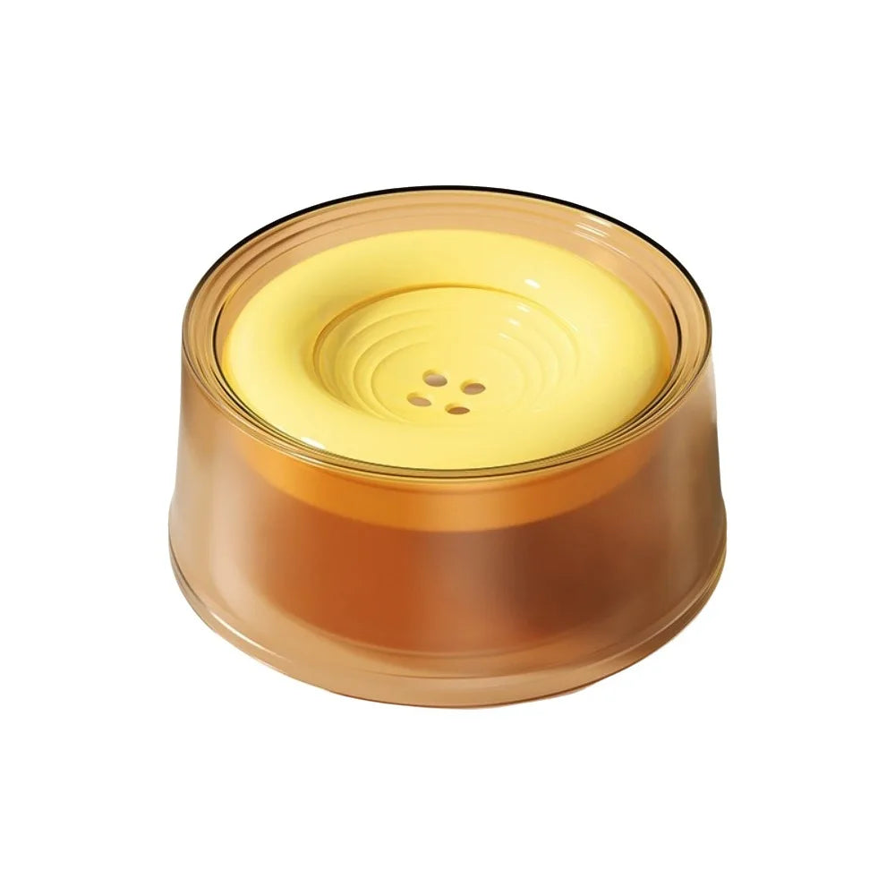 Non-Slip Floating Pet Water Bowl – Spill-Proof, 1200ml Pet Water Bowl Babs Orange No plug