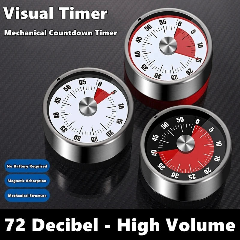 Magnetic Kitchen Timer – Mechanical Visual Countdown Timer Mechanical Kitchen Timer Babs