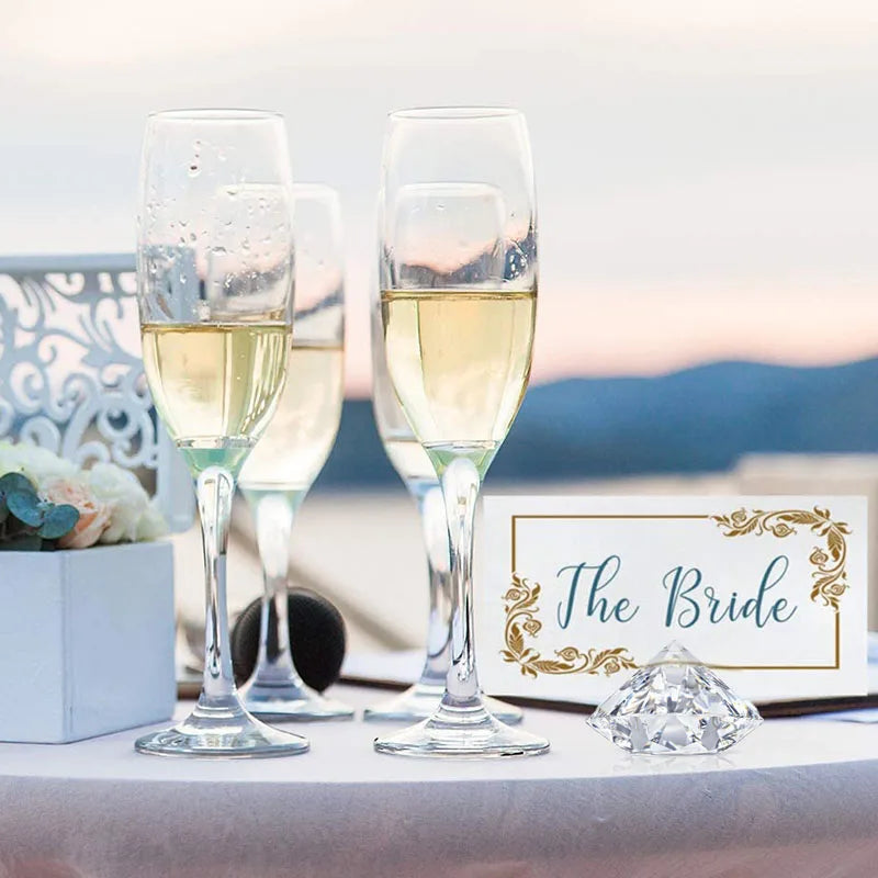 Acrylic Diamond Place Card Holders for Wedding & Party Tables Place Card Holders Babs
