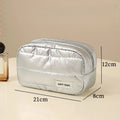 Women's Large Waterproof Travel Makeup & Toiletry Bag Cosmetic Toiletry Bag Babs B-Silver