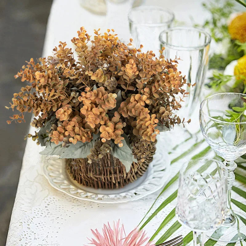 Artificial Eucalyptus Bouquet – Wedding & Home Floral Décor Artificial Flower Bouquet Babs