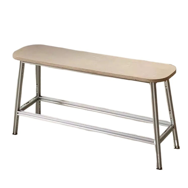 Modern Wooden Metal Ottoman Footstool – Minimalist Bench Ottoman Footstool Bench Babs