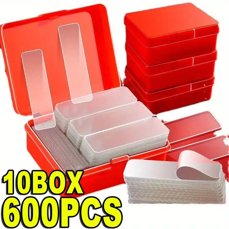 Reusable Double-Sided Adhesive Tape Pads – No-Trace Wall Mount Double-Sided Adhesive Tape Babs 600PCS S- 3.5X1.1cm
