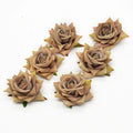 Silk Rose Artificial Flowers Wedding & Home Decor – 5/10 Pcs Artificial Silk Roses Babs Color 1 5 pcs