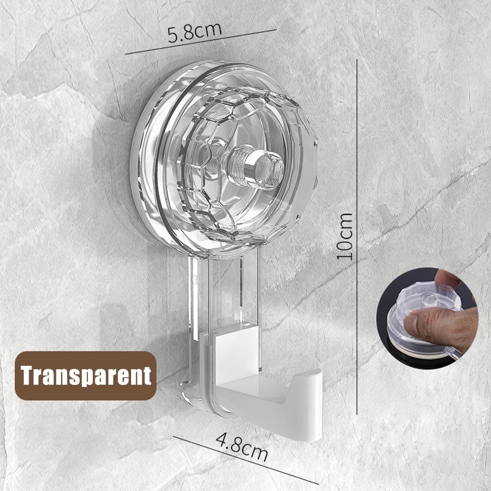 Vacuum Suction Cup Hooks – Heavy Duty Traceless Wall Hanger Suction Cup Hooks Babs Transparent