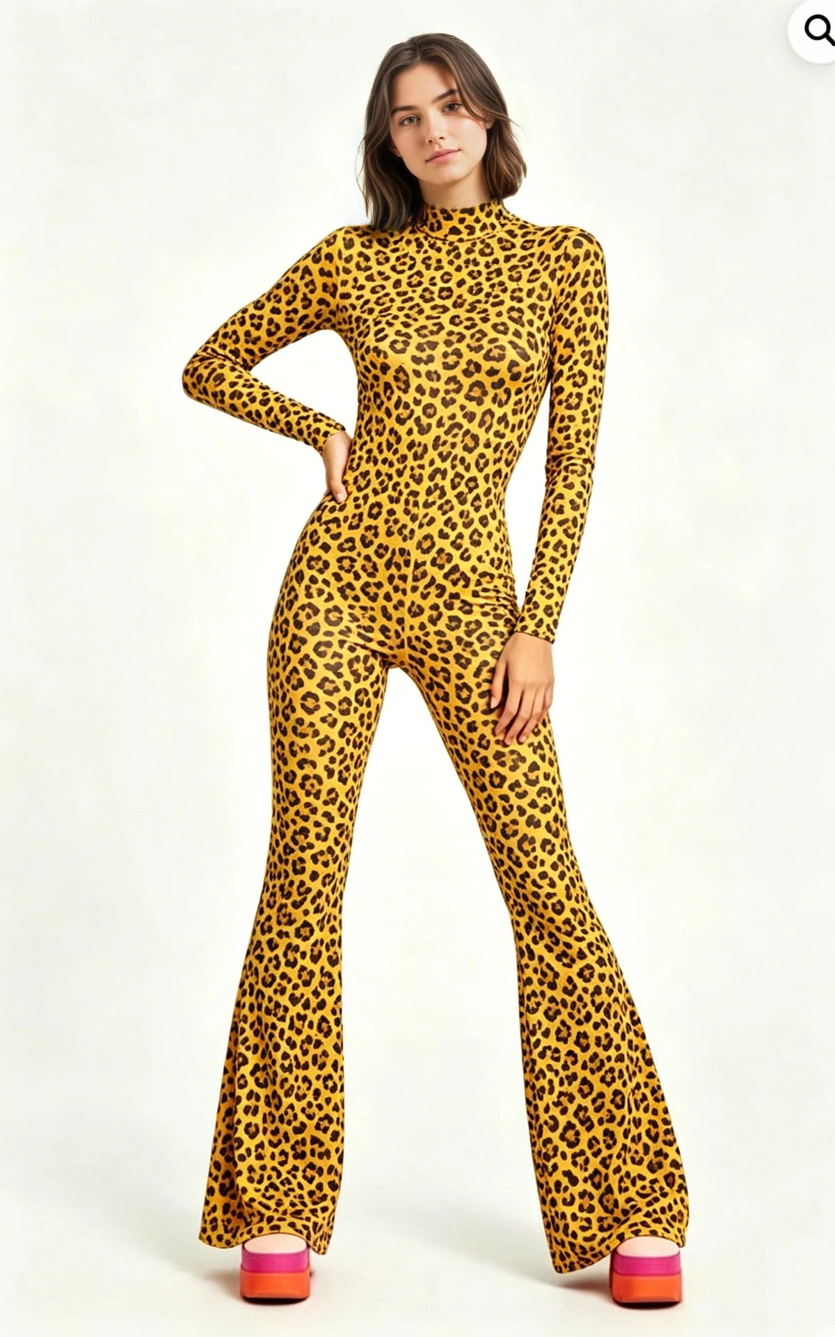 Women's Rainbow Skeleton Flared Catsuit Halloween Jumpsuit Halloween Costume Babs P S 7-8T