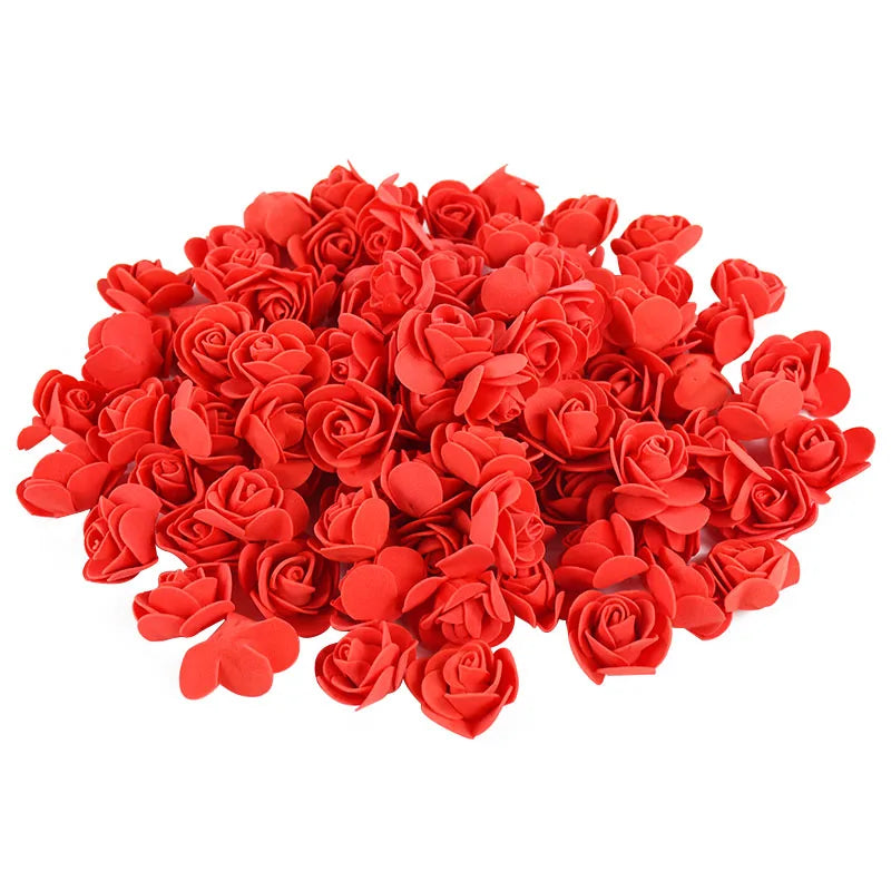 PE Foam Rose Heads 3cm Artificial Flowers for DIY & Wedding Decor Artificial Flower Heads Babs