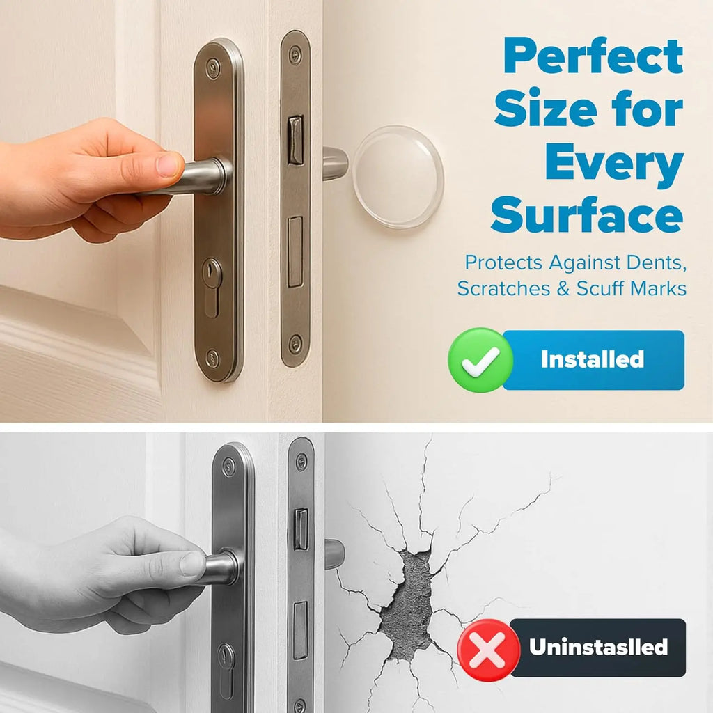Silicone Door Stopper Bumper – Self-Adhesive Wall Protector Pad Door Stopper Bumper Babs