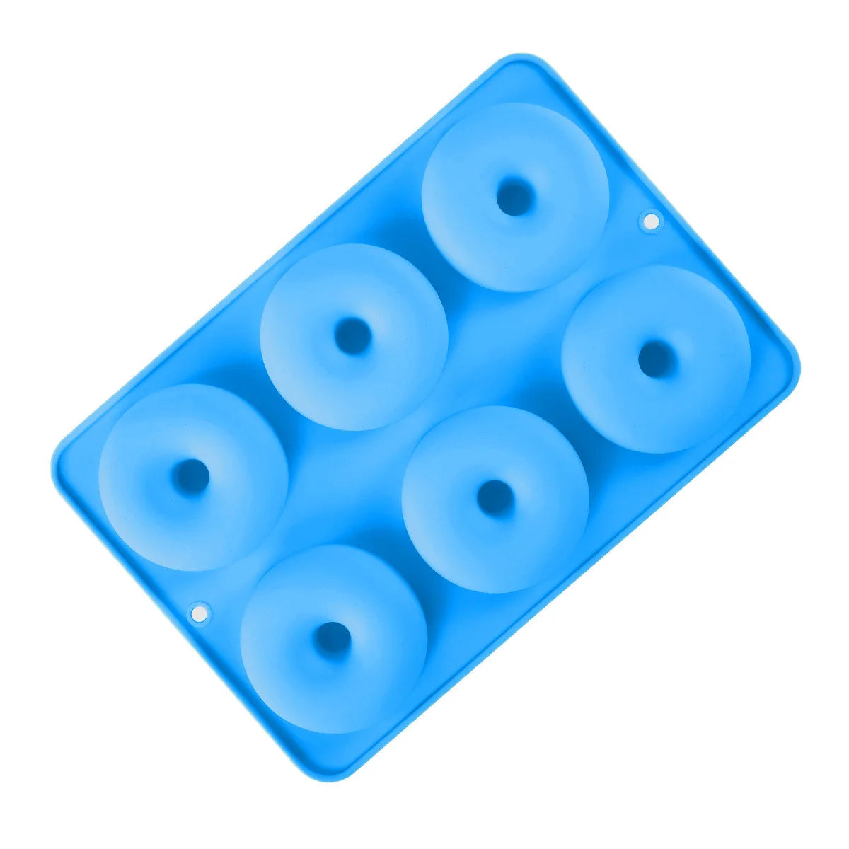 Silicone Donut Mold 6-Cavity – Non-Stick Food Grade Baking Pan Silicone Donut Mold Babs Blue
