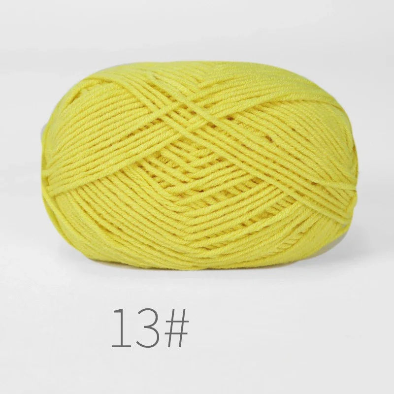 10 Balls 500g Soft Milk Cotton Yarn for Knitting & Crochet Knitting Crochet Yarn Babs 13 10pcs