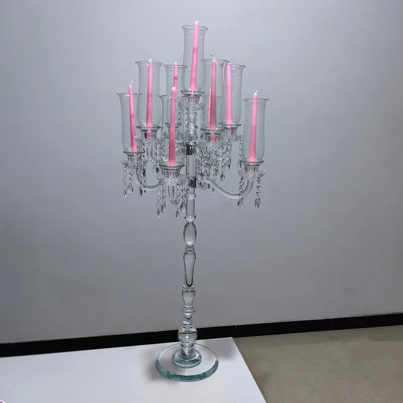 Luxury Crystal Candlestick Holder – Nordic Vintage Home Décor Crystal Candle Holder Babs