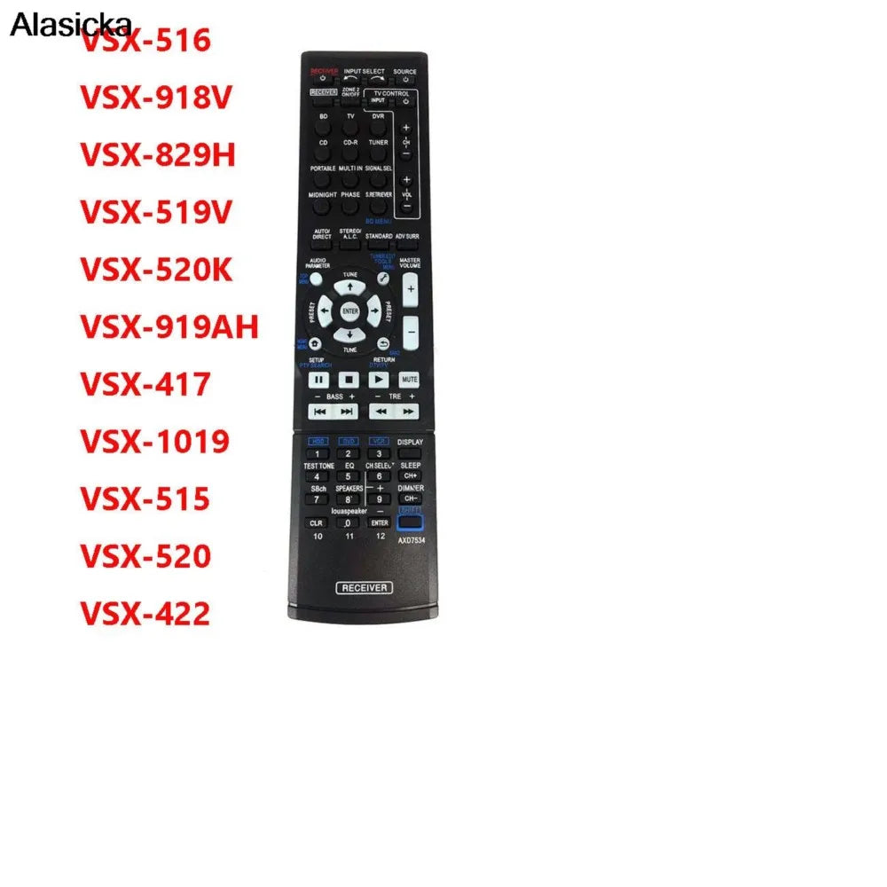 Pioneer AV Receiver Remote Control AXD7534 VSX Series Replacement AV Receiver Remote Babs