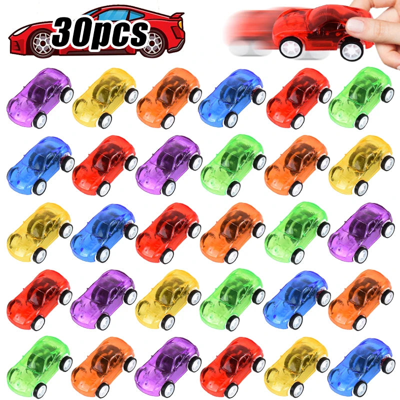 Mini Pull Back Car Toys 10/30 Pcs – Kids Party Favors & Prizes Pull Back Toy Cars Babs