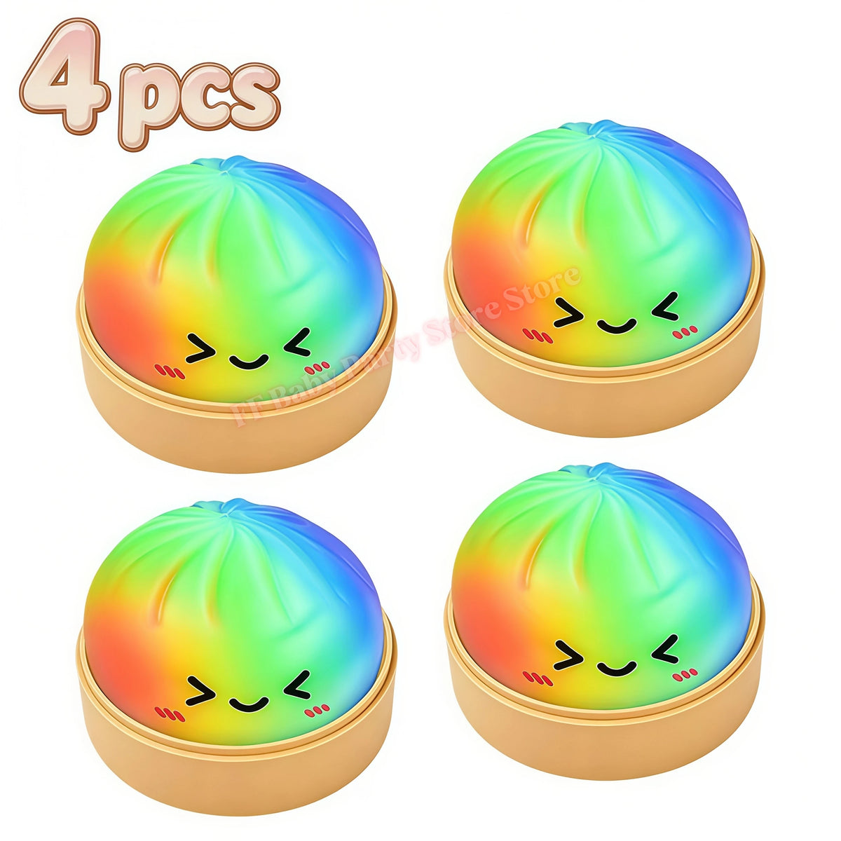 24-Day Dumpling Squishy Advent Calendar Blind Box Xmas Gift Squishy Advent Calendar Babs 4pcs 5