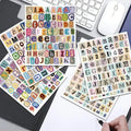 Vintage Retro Alphabet Letter Stickers for Scrapbooking & DIY DIY Craft Stickers Babs D