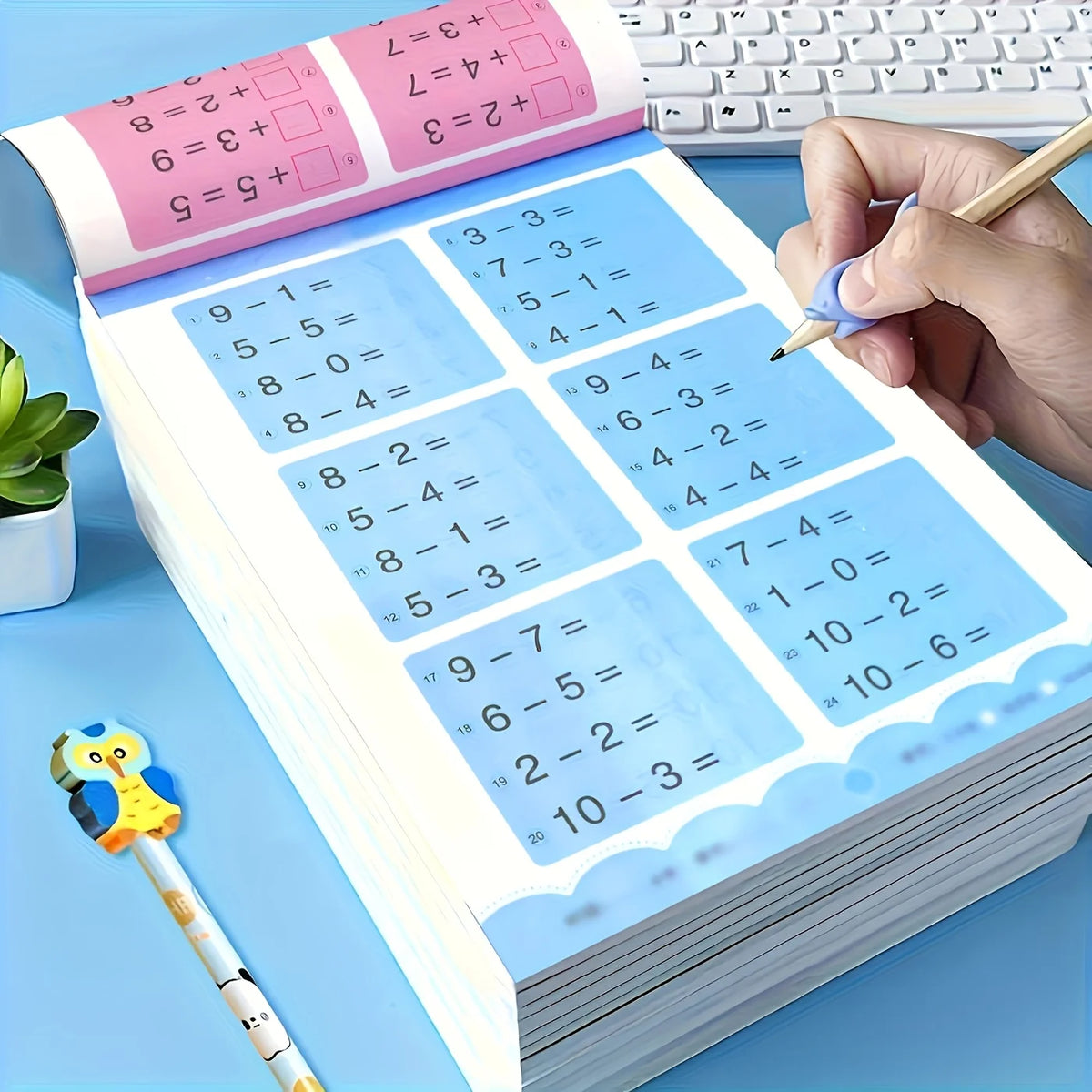 Children's Math Workbook – Addition & Subtraction Practice Children's Workbook Babs