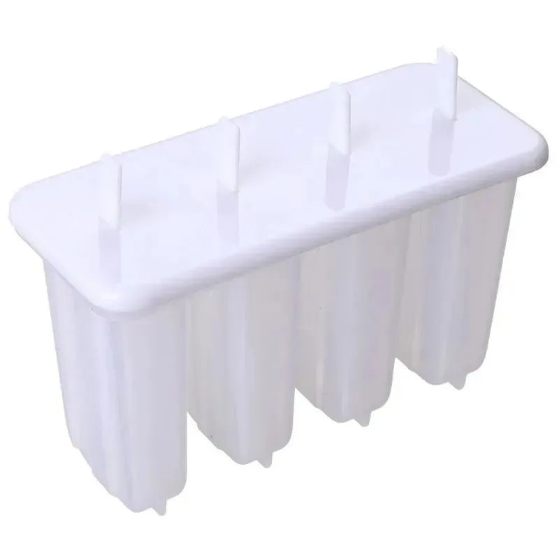 4-Grid Reusable Popsicle Mold DIY Ice Cream Maker Kit for Kids Popsicle Mold Kit Babs