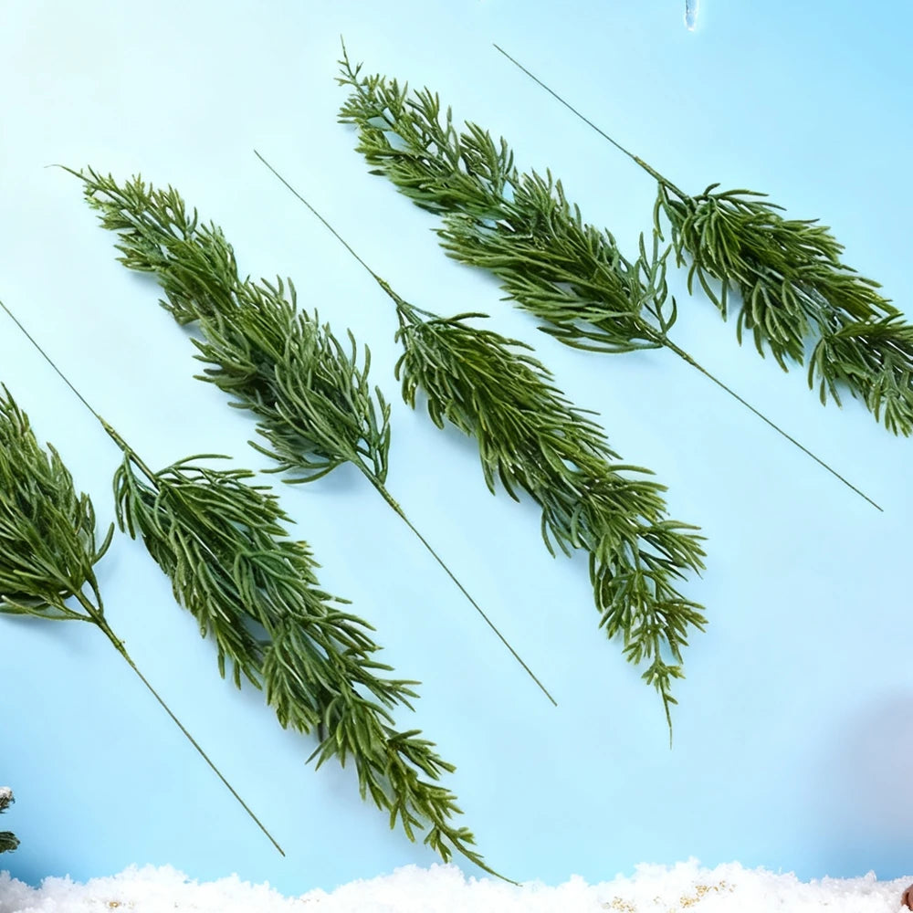 30/60 Pcs Artificial Pine Branch Picks for Christmas & Home Decor Artificial Pine Picks Babs