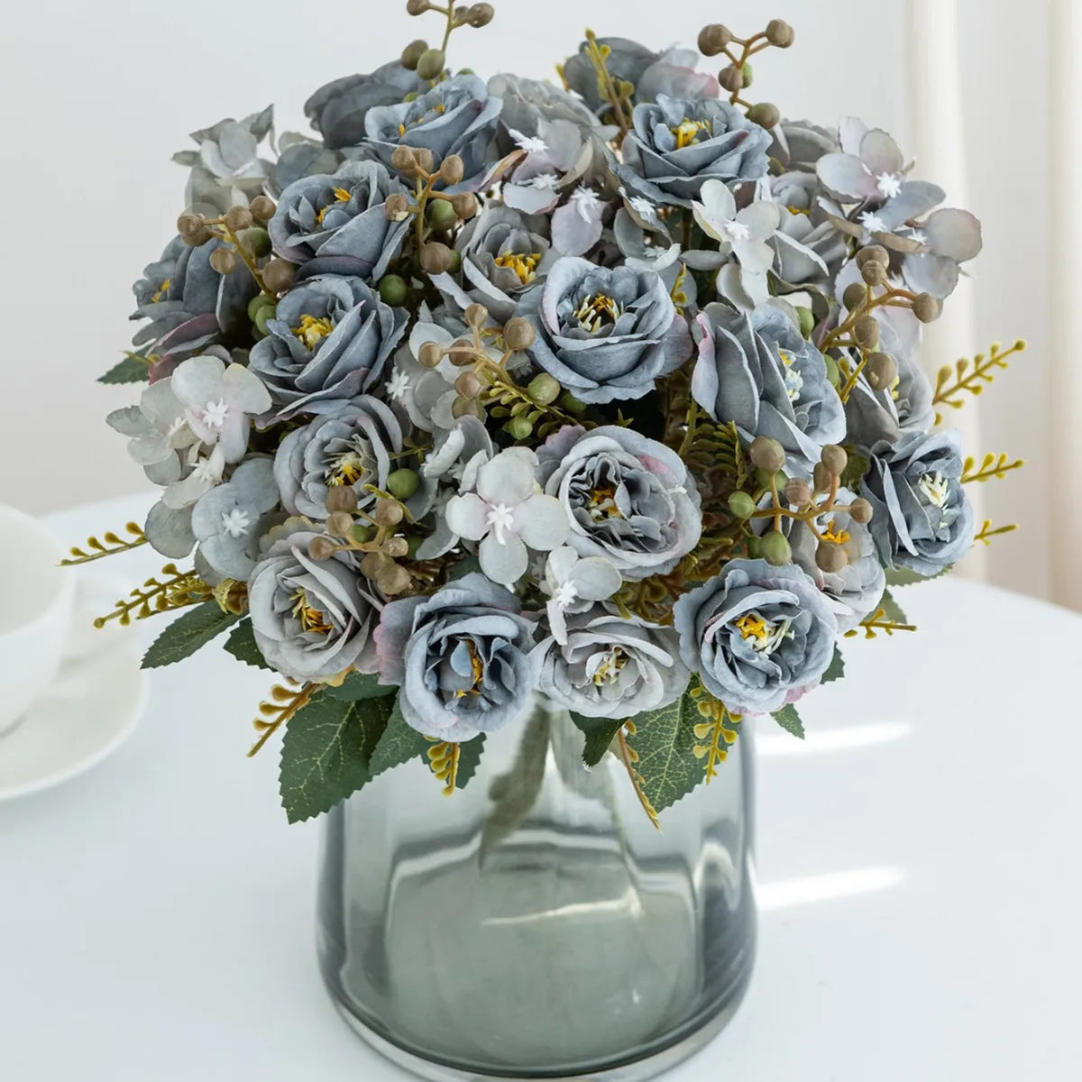 Artificial Silk Rose Flowers – Wedding & Home Décor Bouquet Artificial Silk Flowers Babs