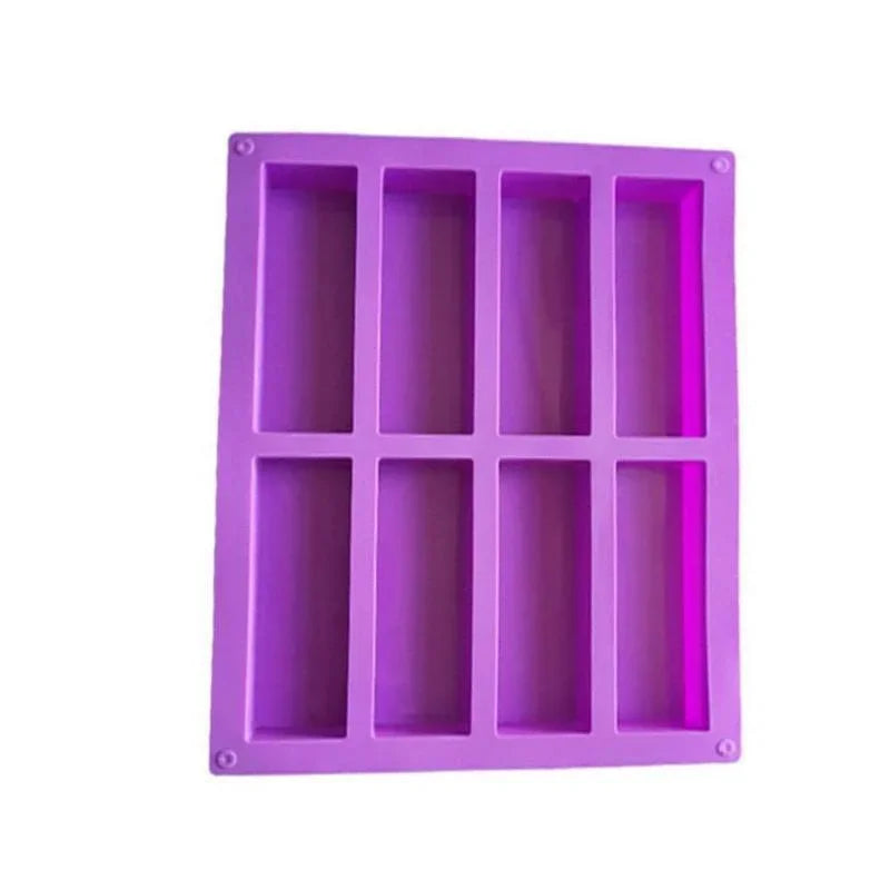 8-Cavity Silicone Chocolate Bar Mold – Fondant & Soap Making Silicone Baking Mold Babs