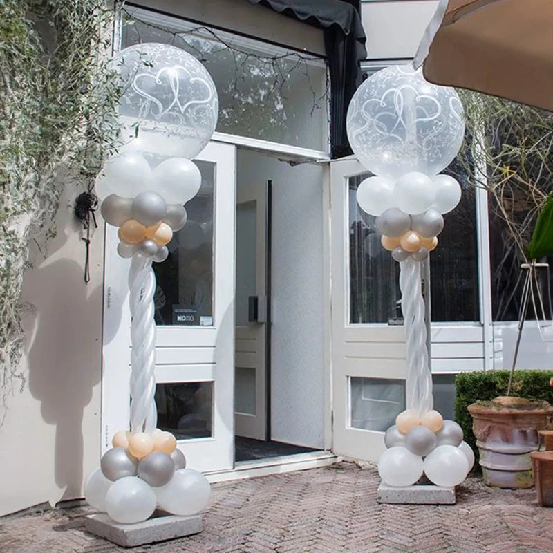 2M Adjustable Balloon Column Stand Kit – Party Tower Pillar Balloon Column Stand Babs