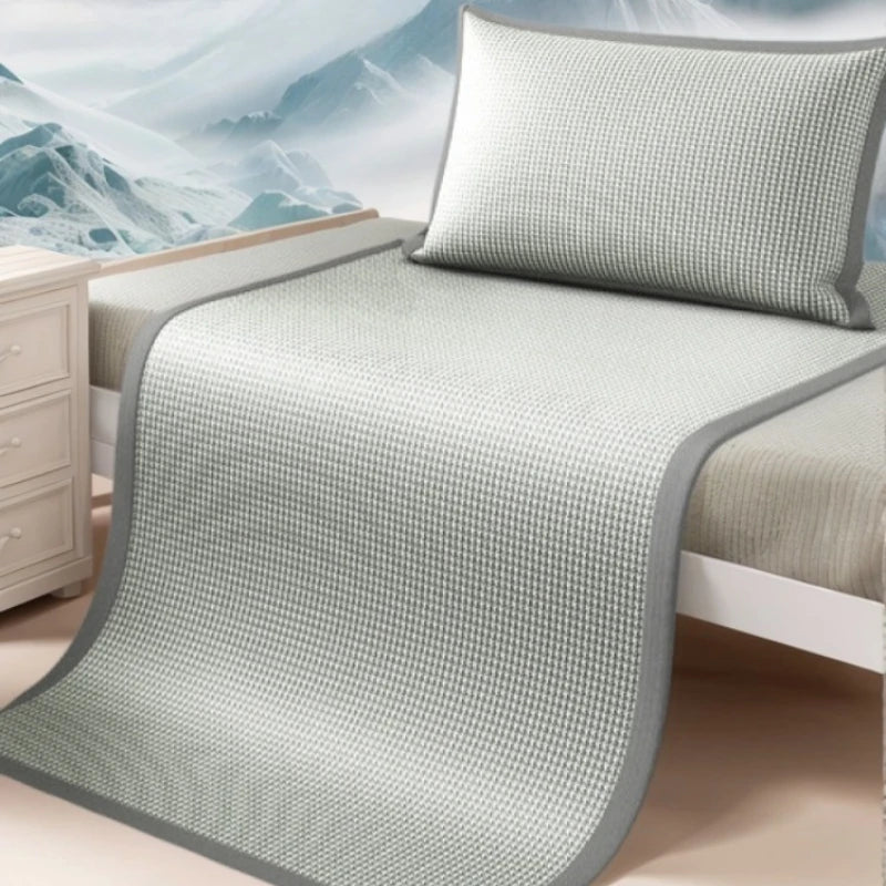 Ice Silk Cooling Mattress Pad – Breathable Jacquard Cover Cooling Mattress Pad Babs