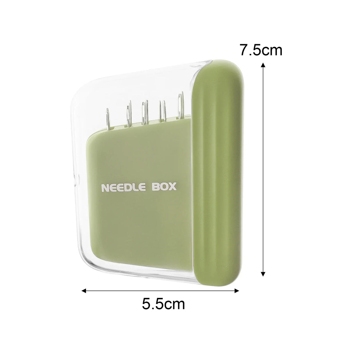 Magnetic Sewing Needle Box – 5-Size Embroidery Storage Case Needle Storage Case Babs green